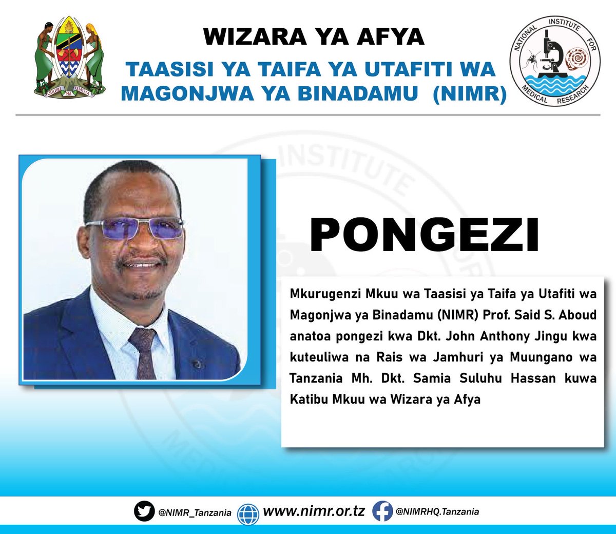 NIMR Tanzania tweet media