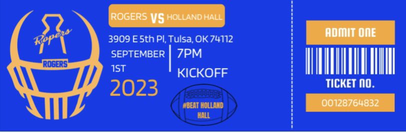 GAMEDAY is finally here!! See you tonight Roper Nation! #ForTheTeam #BeatHollandHall