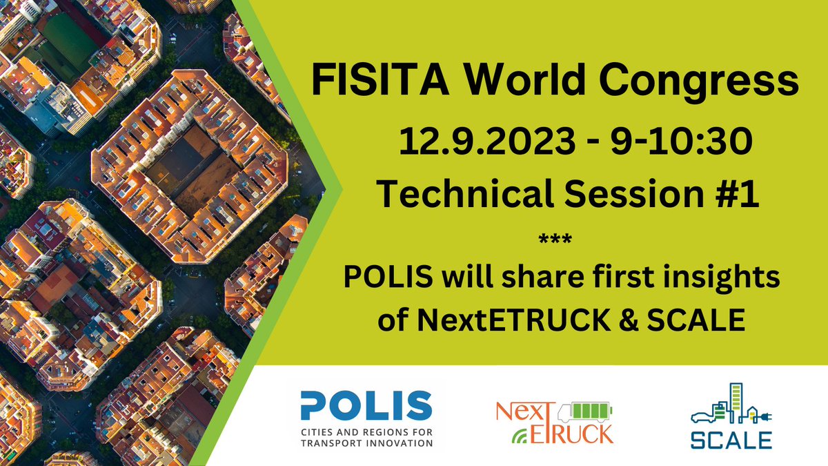 nextetruck's tweet image. 📢Don&apos;t miss our joint presentation with @scaleproject_ at @FISITAhq #World #Congress in Barcelona🇪🇸 tomorrow morning by @POLISnetwork.