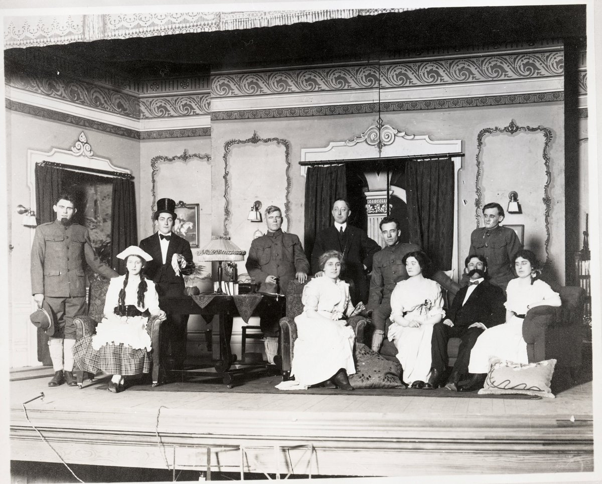 For today's #ArchivesHashtagParty we've got some #ArchivesCommunity Theatre.

The cast of an unknown production at Sts. Peter and Paul Catholic Church in Sandusky, Ohio posing on stage circa 1925.