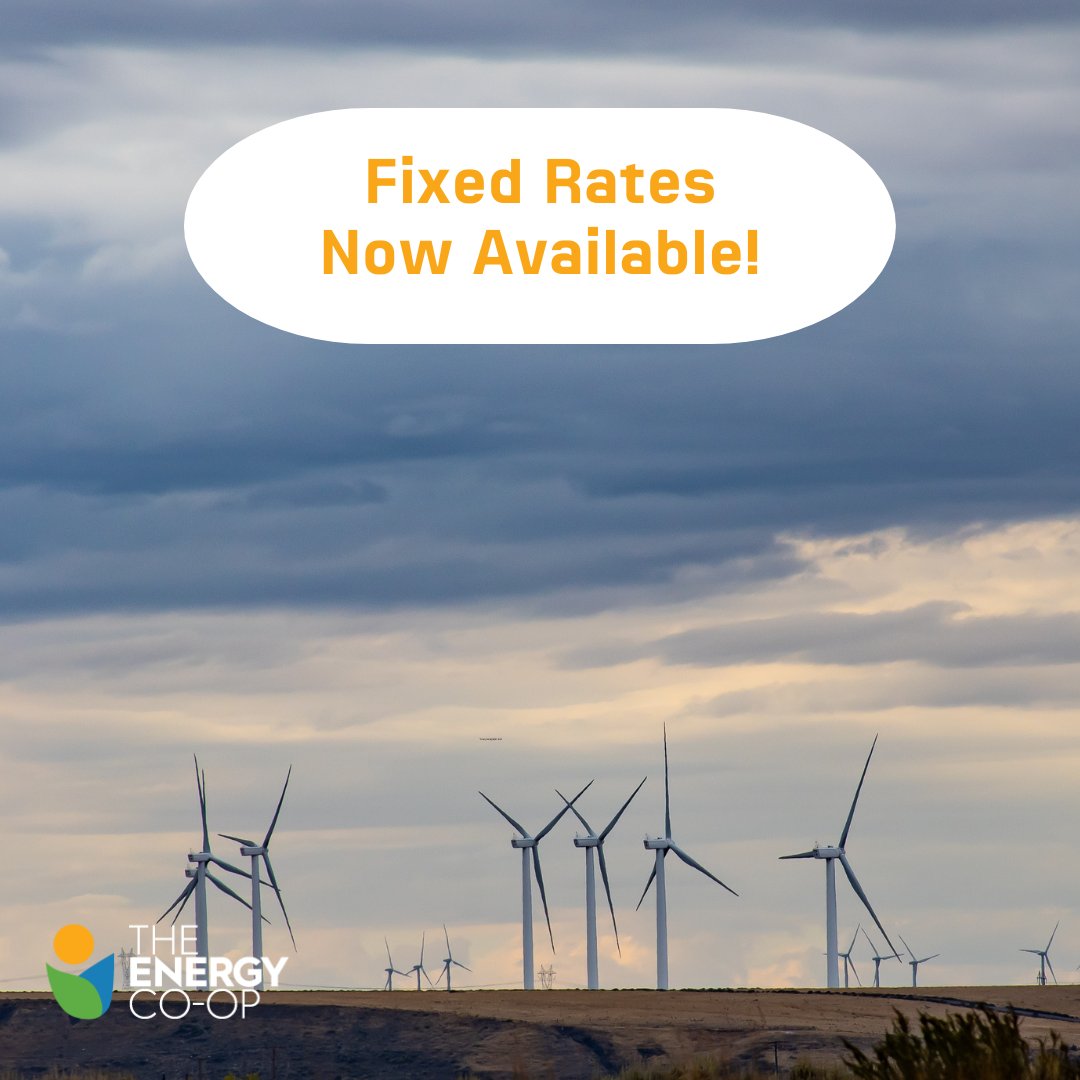 September fixed rates are now available for all renewable electricity products! Fixed rates are available on a limited basis for both current and new members - learn more and sign up today at bit.ly/3Q0njdB !

#fixedrate #renewable #electricity #cooperative #pennsylvania
