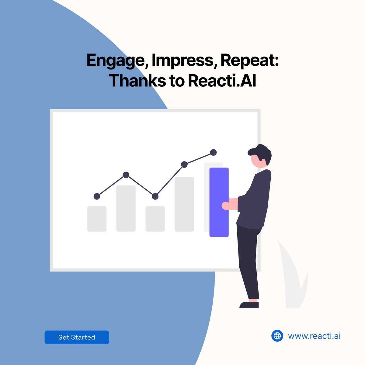 Reacti_Ai's tweet image. Using Reacti.AI to craft engaging tweets +

ensuring effective social media engagement =

- Simplifying
- Streamlining
- Empowering

Why not let us handle the heavy lifting next time?