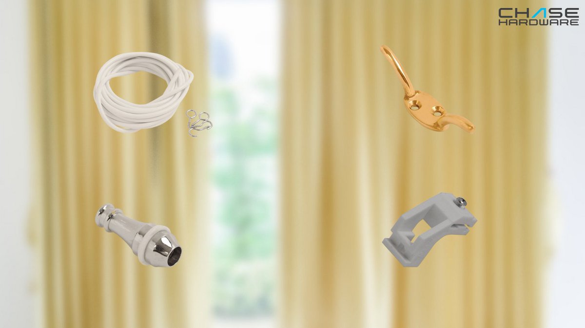 Chase_Hardware's tweet photo. Our range of curtain fittings features rings, hooks, tie backs and much more so you can secure your window dressings. The range comes in different finishes and styles.

Shop here: https://t.co/vstNG3hLeq

#hardware #curtainfittings #accessories #diy https://t.co/k40UOQOEHl