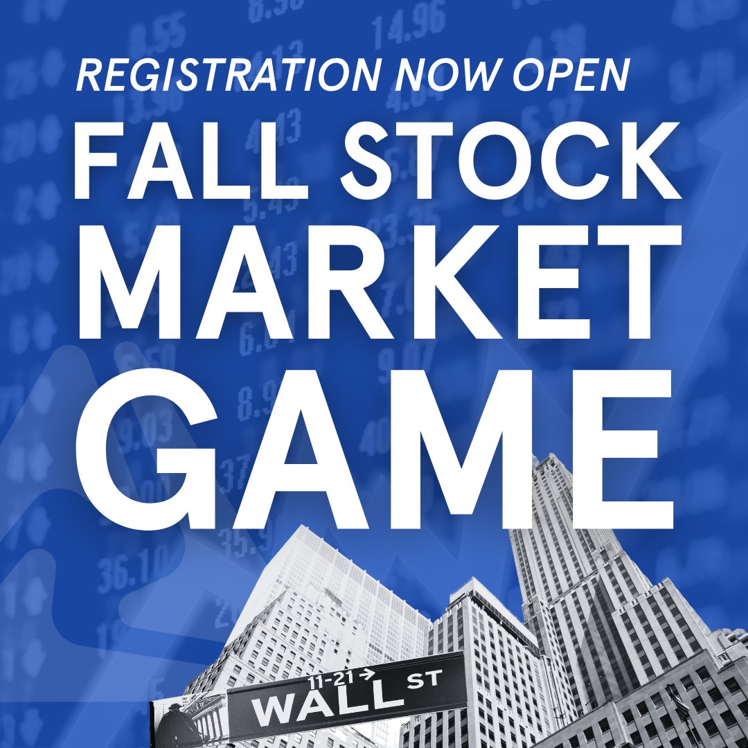 FBLA_National's tweet photo. Registration for the fall session of the Stock Market Game opens TODAY! 

Members can work individually or in teams of 2-5 to build and manage a successful investment portfolio using a hypothetical $100,000.

Visit https://t.co/jd8UhS6arh for more information. https://t.co/EpIB7tU6gF
