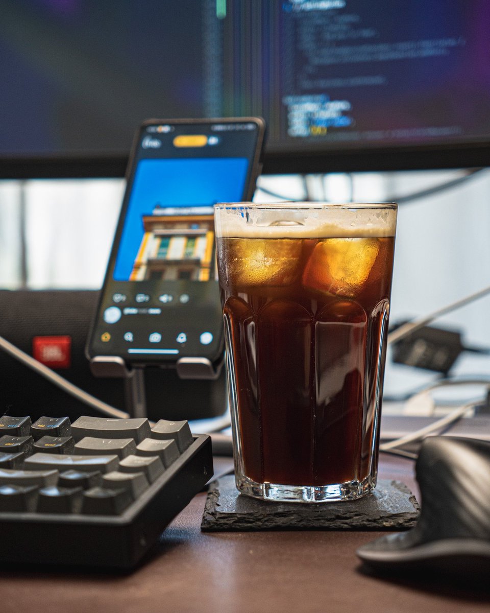 ThatLukeUrban's tweet image. Today’s coding session is fueled by black-iced-coffee. 

#buildinpublic #indiehacker  #coderslife