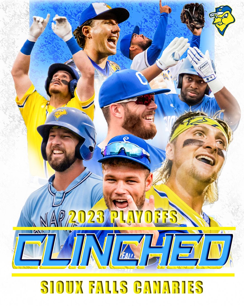 canaries's tweet photo. IT'S PLAYOFF TIME!

The Birds have clinched a spot in the 2023 Miles Wolff Cup Playoffs, and the opening round series is September 6, 8 and 9 with the lower seed getting the first game and higher seed getting games 2 and 3 (if necessary)
 
BUY TICKETS:  https://t.co/3GbdXmvwvU https://t.co/Vtk8IHn7sE
