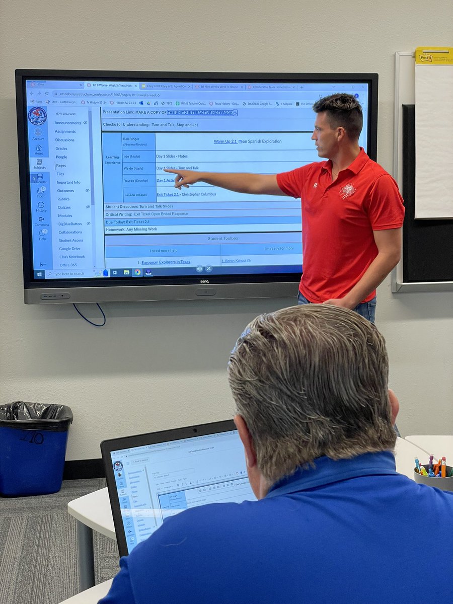 Loved seeing our Social Studies team share out their lesson plans to provide ideas and receive feedback. #CISDdaretolead #immslions