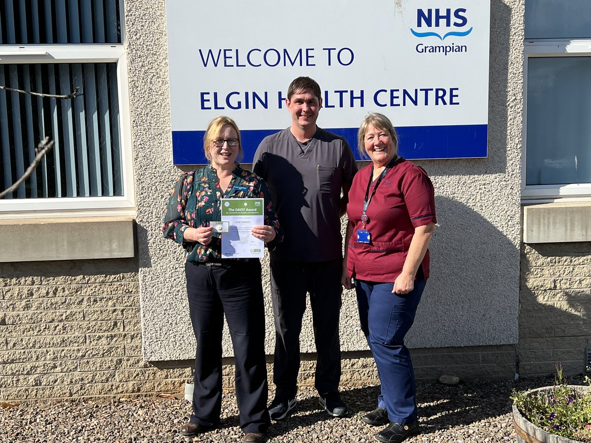 Congratulations to Diane Cameron, who is an Advanced Nurse Practitioner in Moray who received her Daisy Award nomination today from a relative who wanted to say thank you 🤩🌼 #daisyaward <a href="/HSCMoray/">HSCMoray</a> <a href="/NHSGrampian/">NHS Grampian</a> <a href="/diane_vass/">Diane Vass</a> <a href="/FionaRo50974245/">Fiona Robertson</a>