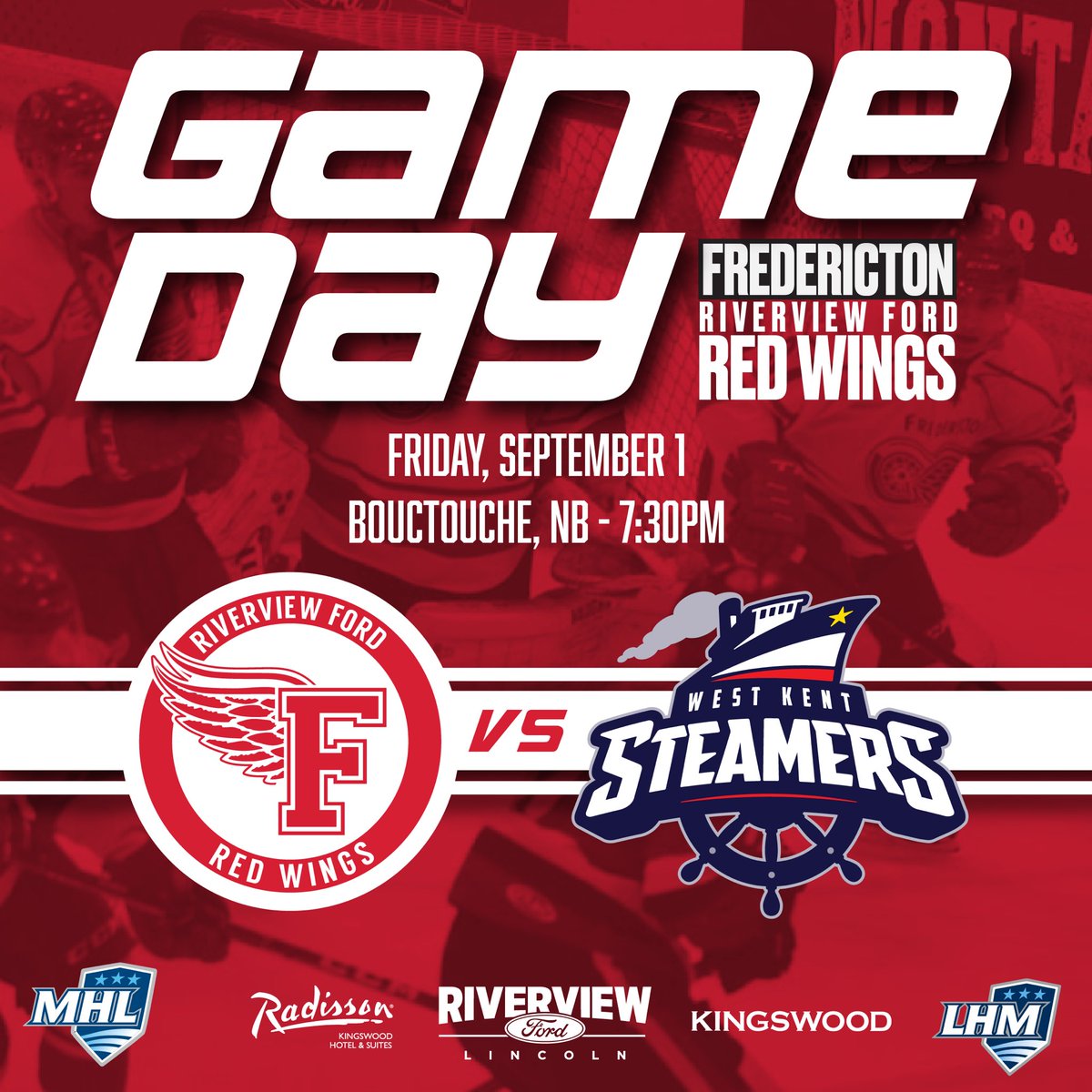 Exhibition action tonight in Bouctouche vs the West Kent Steamers.