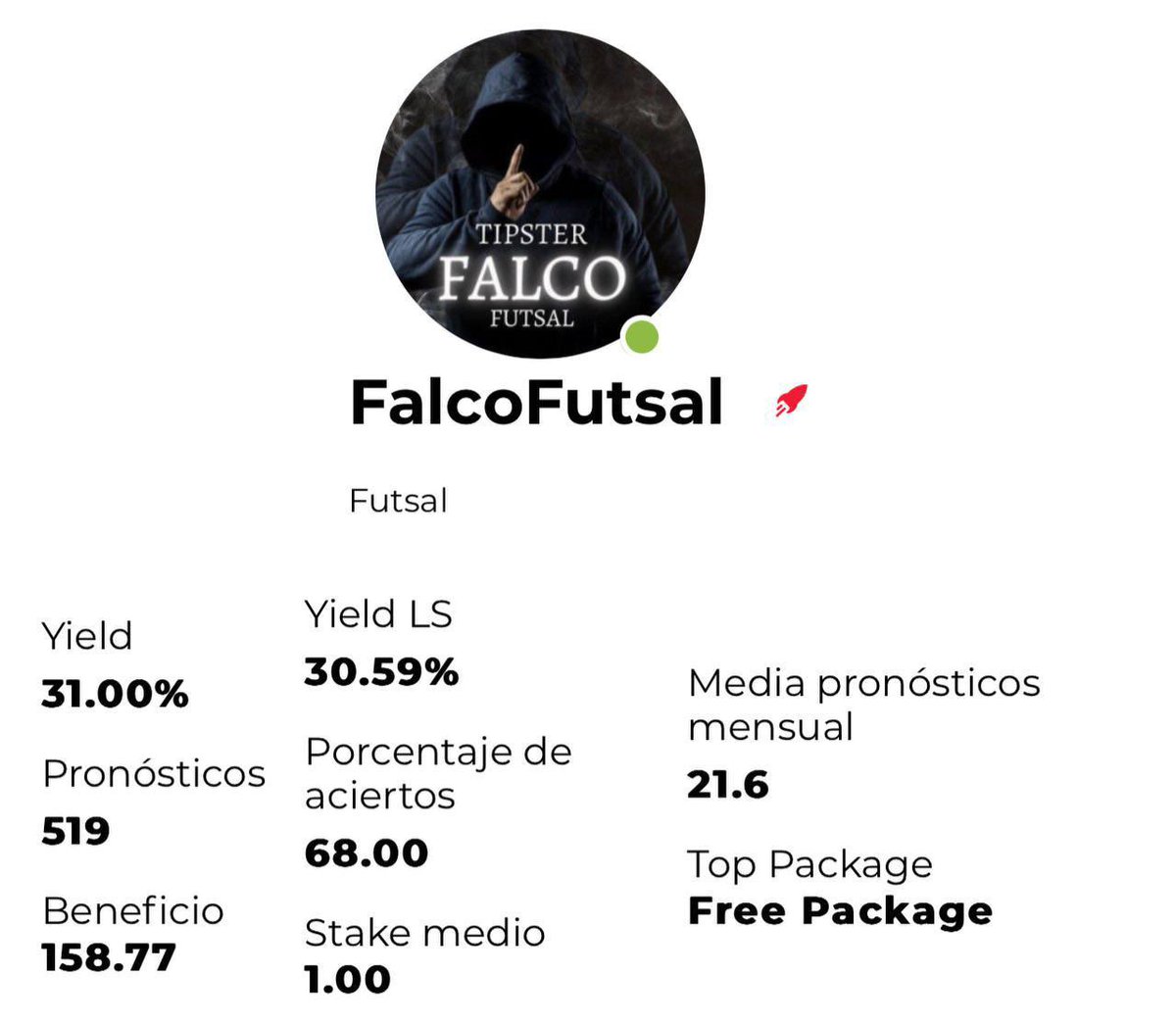 🚨 HOY EMPIEZA EL SERVICIO DE FALCO FUTSAL aún estáis a tiempo de contratarlo ⚽️

Tipster de Fútbol Sala con +30% de Yield en 3 años y +159 uds a stake plano ✅

Servicio con MUY ALTO % de acierto 📈

‼️ OFERTÓN DE BIENVENIDA ‼️ Antes 299€ ahora 200€ 💰

Contrata aquí ➡️