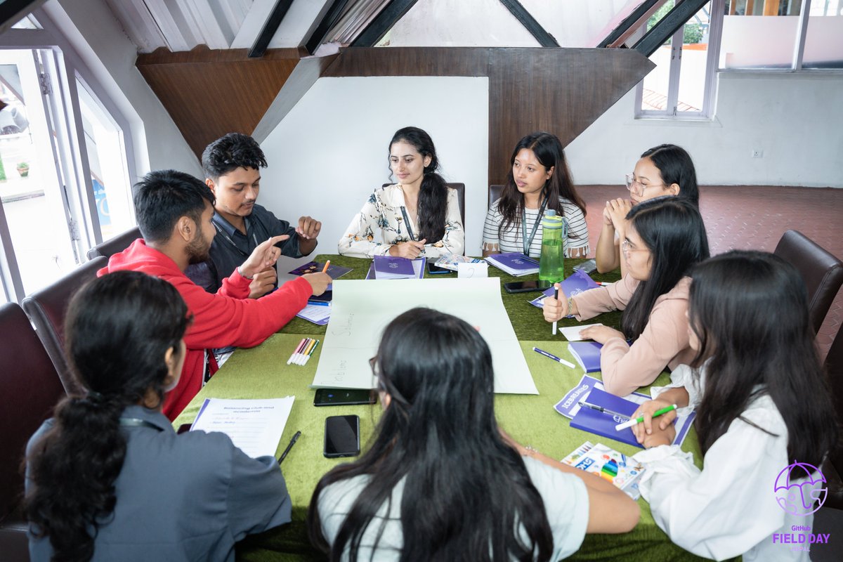 ghfielddaynepal's tweet photo. Breakout discussion sessions, the essence of an unconference and the standout highlight of the day! ๐โ
Here are some glimpses from Breakout Discussion - Part 1. ๐ธ
#GitHub #GitHubFieldDay #GitHubEducation #GitHubFieldDayNepal https://t.co/bC3ZzTMTQV