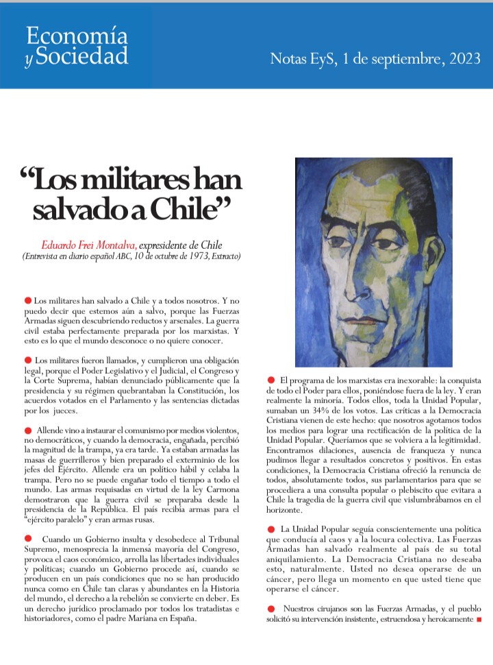 TENGASE PRESENTE! LO DIJO EDUARDO FREI MONTALVA : 'LOS MILITARES HAN SALVADO A CHILE'. DEJEN DE MENTIR ZURDOS FRACASADOS! #BoricMiserable #GobiernoMafioso #GobiernoDeLaMentira #RenunciaMontes #FundacionesTruchas #GobiernoCriminalCorruptoyMentiroso #50AñosDeLibertad