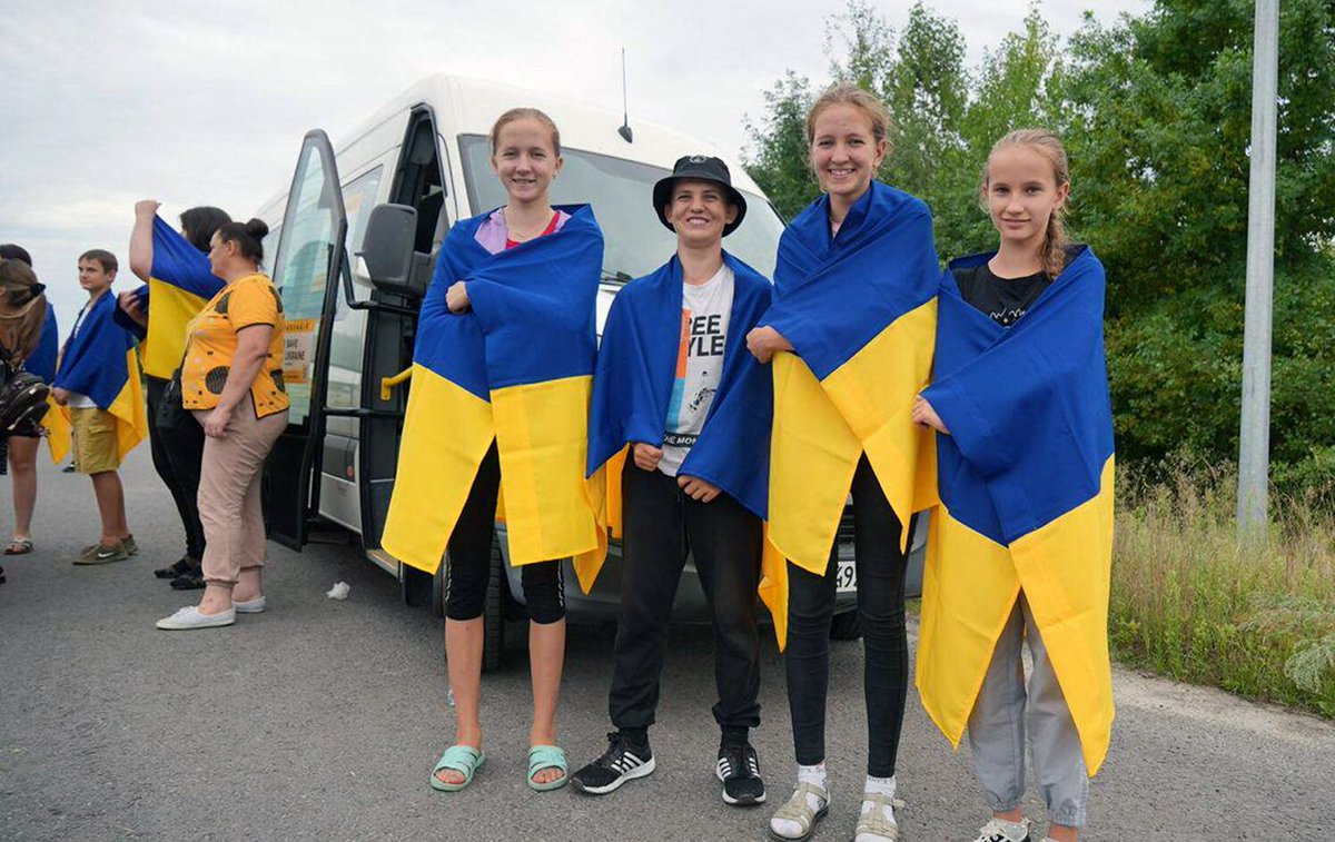 NOELreports's tweet image. The head of the President's Office, Andriy Yermak, reported that Ukraine had returned home a group of children from Russian captivity. According to him, 11 children were taken out of Russia during the last week.

"We are working to find abducted children and return them home," he…