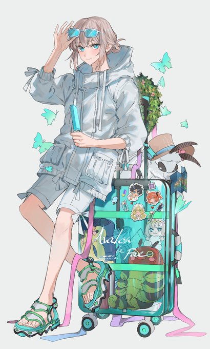 「rolling suitcase」 illustration images(Latest)