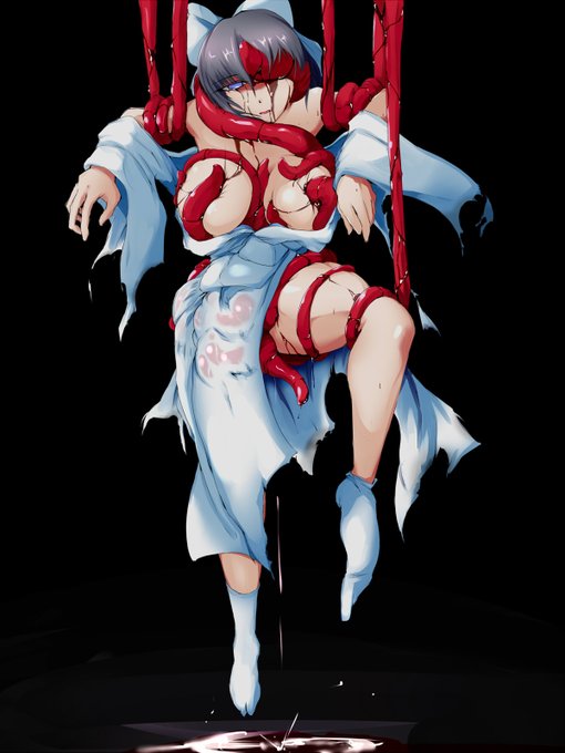 くノ一の日なので閃乱カグラの雪泉を触手で拘束 