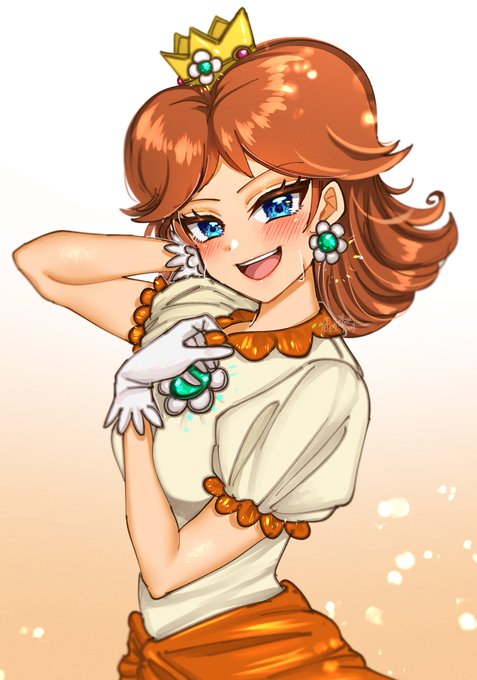 「ヤケドするわよ?」ファイアデイジー実装!マリオワンダー出演おめでとう!最高に似合ってるよ!!!!#デイジー姫 #PrincessDaisy #マリオワンダー 