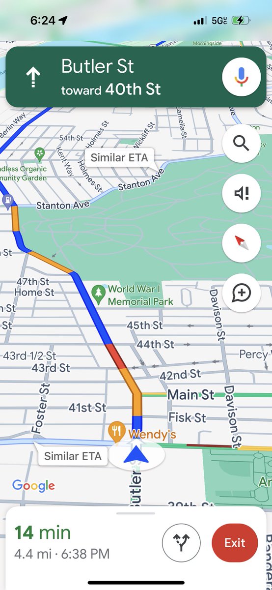 The new UI color theme in google maps makes me feel like I’m on Rainbow Road in Mario Kart.