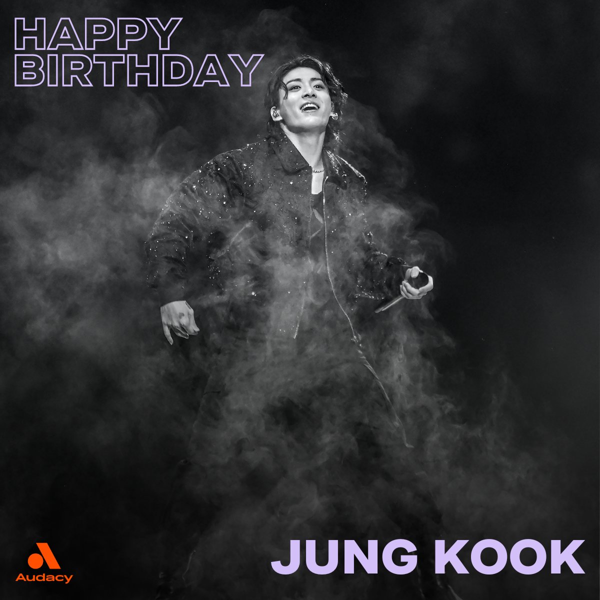 Audacy's tweet photo. Happy birthday to 💜 @bts_bighit's Jung Kook 💜

Tell us "Seven" things you love about him to celebrate! 🎉 https://t.co/CuP3lqoE0g