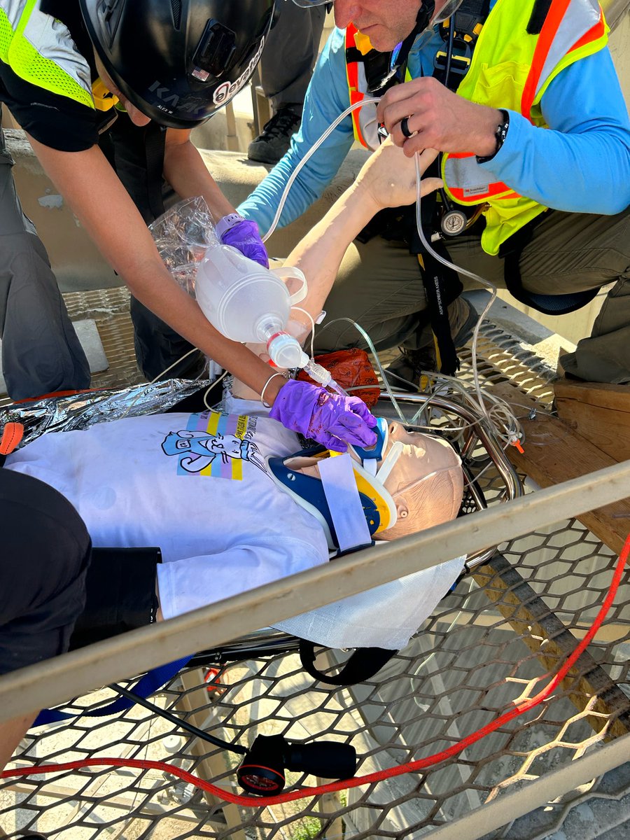 fitchronaems's tweet photo. Members of the Fitch Rona EMS Technical Rescue Team practiced EMS skills during a recent ropes training. The Team is part of the Fitchburg and Verona Fire Technical Rescue Team https://t.co/2UDMtHdAJs