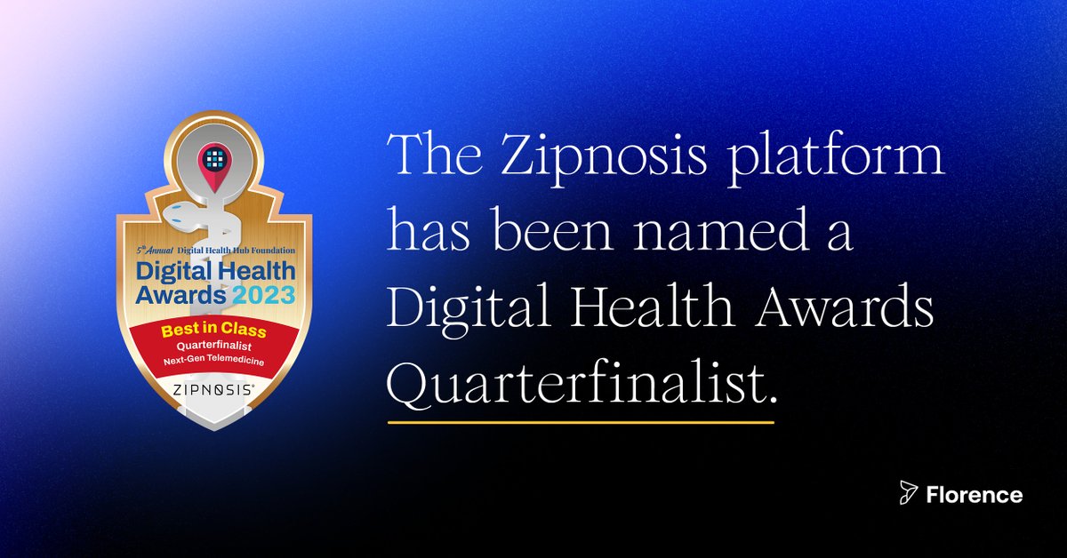 We are honored that our virtual-first clinical enablement platform, <a href="/Zipnosis/">Zipnosis</a>, has been named a Quarterfinalist among thousands of applicants in the 2023 Digital Health Hub Foundation Digital Health Awards.