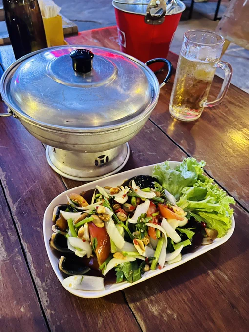 久々にビアガーデンでした。酔っ払い〜マオマオ 