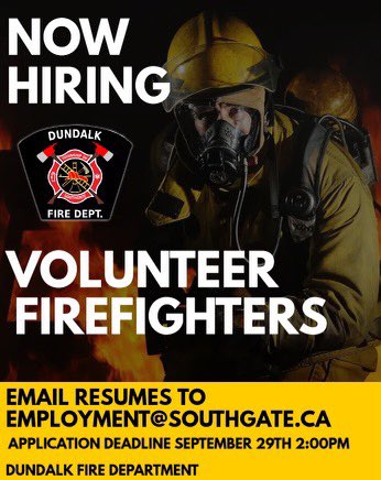 Application deadline September 29th at 2:00pm