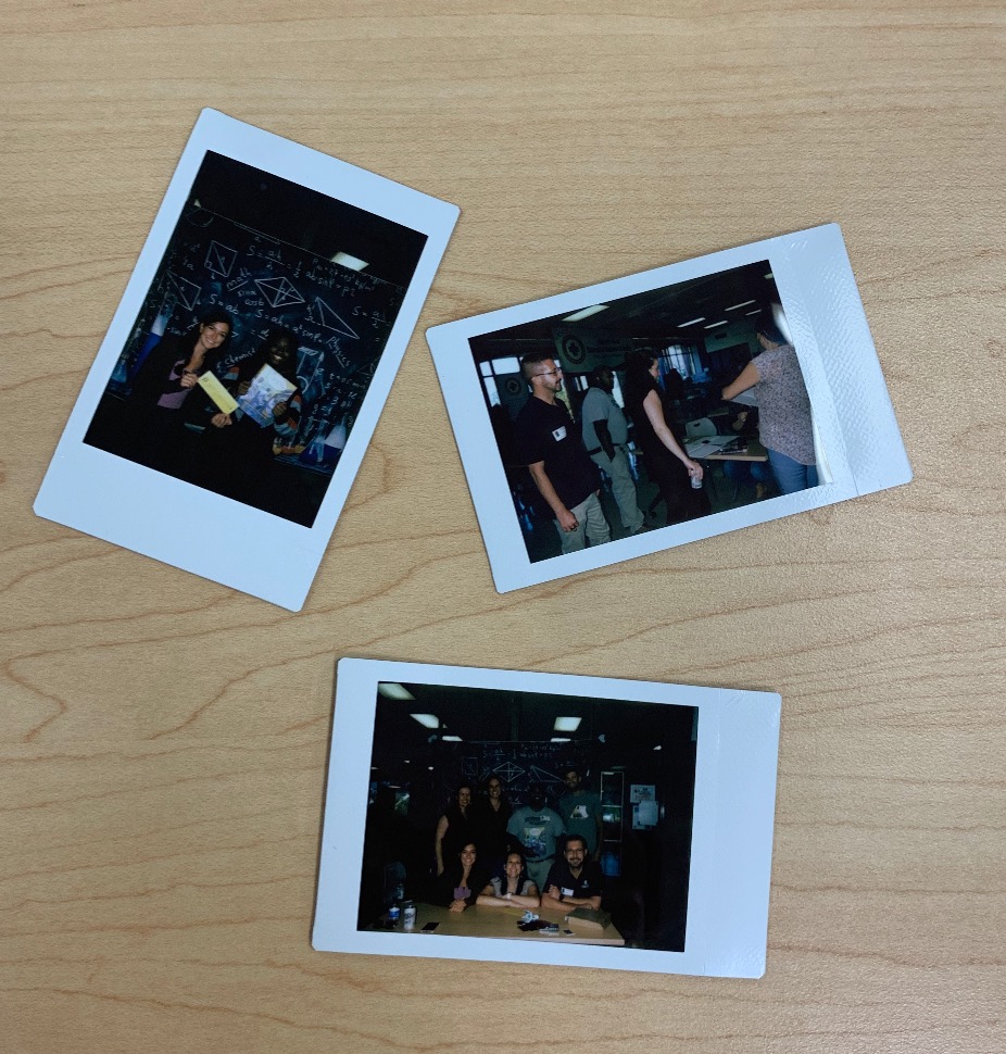 Some Polaroids from our journal release celebration showing mentors and students come together and get hard copies of JoYS to bring home! #JustPublished #STEM #CMSD #Cleveland