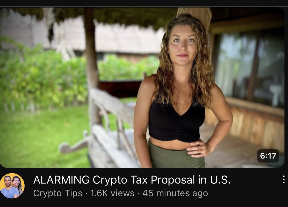 ALARMING Crypto Tax Proposal in U.S. youtu.be/FvZ4N6P8rUA?si…