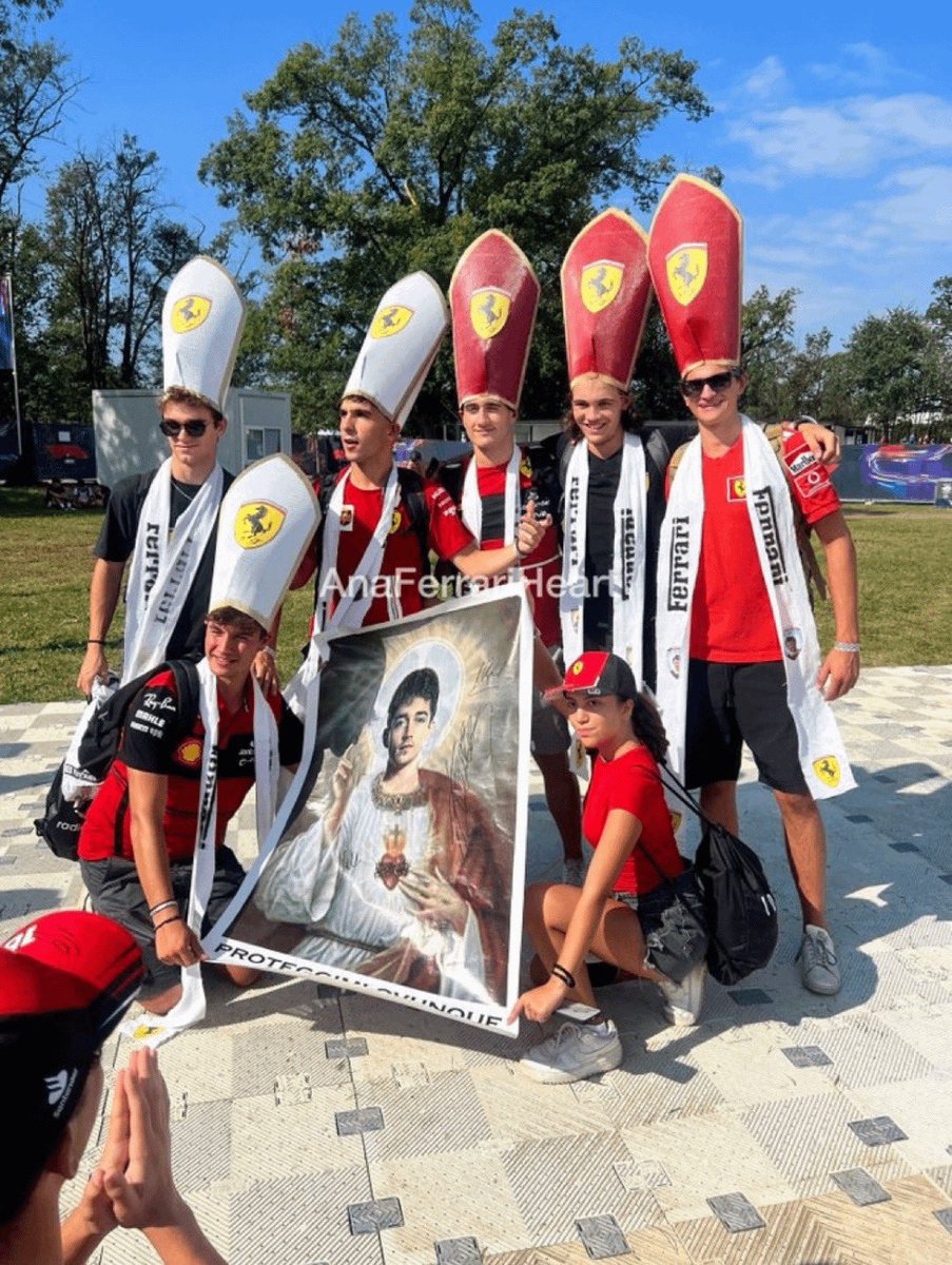 Charles Leclerc fans at Monza today 😅

#F1 #ItalianGP
