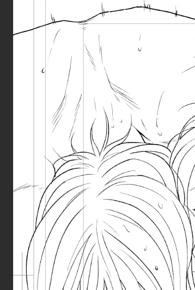 あまりに眠くて描いてて(ポニキに後れ毛って…ある…?ある!?)とよぎったひとコマ いやあるだろう 多分 