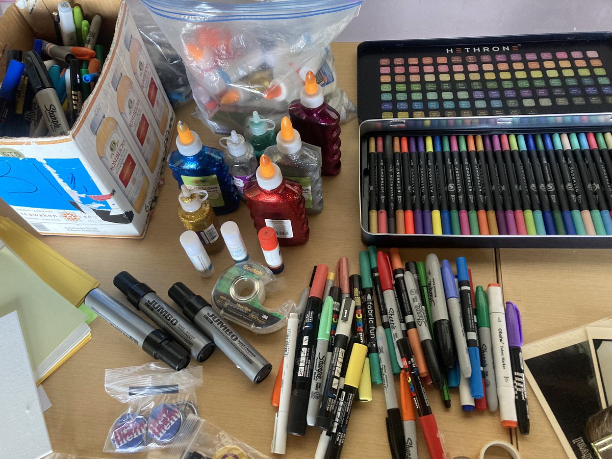 FilmFredericton's tweet photo. Join us for a free &amp; masked poster making event in support of the rally for #policy713 @FredLibrary from 12-1:30 today. ❤️❤️❤️ https://t.co/l572egXEqE