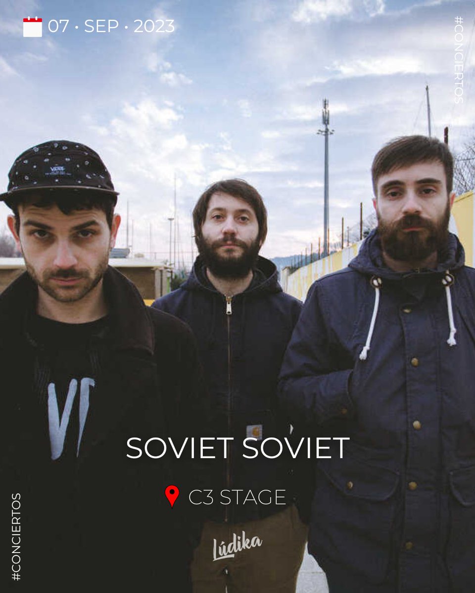 ludikagdl's tweet photo. #Conciertos
Desde Italia 🇮🇹 llega la próxima semana #SovietSoviet a Guadalajara 🇲🇽
Uno de los proyectos emblemáticos del post punk moderno se presenta en @C3Mexico
🎟️🎟️ vía Ticketnow
Presentados por @ack_promote https://t.co/AG3xNiojeD