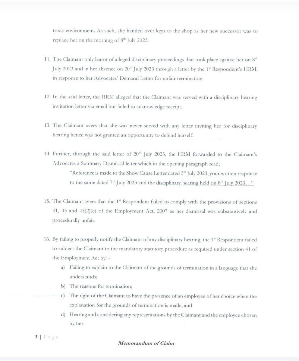kenyaexpsed's tweet photo. Case filed against Healthy U2000 Limited at the labour court over unfairly dismissal of employees and it's operational Manager Hillary Oyando for sexual Harrassment
@healthyuke #WHO #DCI @kibeandy https://t.co/CST7cTi6lL