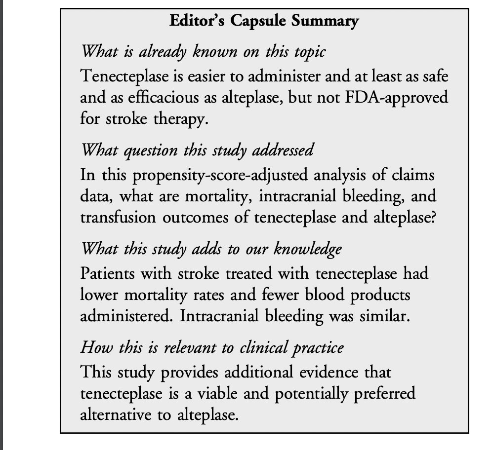 AnnalsofEM (@annalsofem) on Twitter photo Hot off the Press: Tenecteplase: More Evidence It Should Replace Alteplase for Ischemic Stroke Treatment annemergmed.com/article/S0196-… <a href="/NatalieKreitzer/">natalie kreitzer</a> ...commentary on: annemergmed.com/article/S0196-… Hot off the Press: Tenecteplase: More Evidence It Should Replace Alteplase for Ischemic Stroke Treatment annemergmed.com/article/S0196-… <a href="/NatalieKreitzer/">natalie kreitzer</a> ...commentary on: annemergmed.com/article/S0196-…