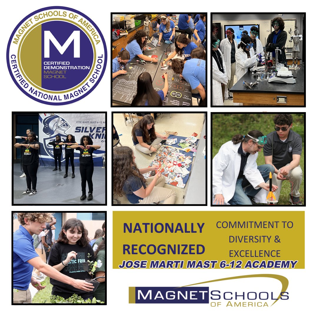 Jose Marti MAST 6-12 (@josemartimast) on Twitter photo Amazing News! Jose Marti MAST Academy has been recognized again as a Nationally Certified-Demonstration Magnet School. Faculty, staff, parents and community partners exceeded the advanced requirements to be a Certified National Magnet School. <a href="/SuptDotres/">Jose L. Dotres, Ed.D.</a> #YourBestChoiceMDCPS Amazing News! Jose Marti MAST Academy has been recognized again as a Nationally Certified-Demonstration Magnet School. Faculty, staff, parents and community partners exceeded the advanced requirements to be a Certified National Magnet School. <a href="/SuptDotres/">Jose L. Dotres, Ed.D.</a> #YourBestChoiceMDCPS