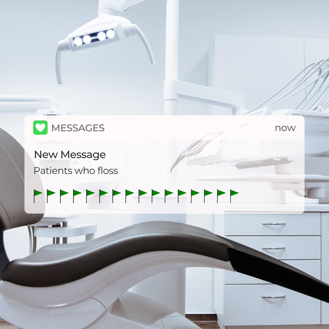 New update! 📬 Green flag: Patients acing their flossing routine. Keep it up! #FlossingHeroes #DentalHabits