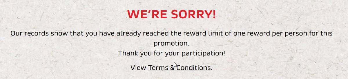 tvwatcher99's tweet photo. @NestleCA I reiterate - they have ZERO interest in fixing this - and it reflects badly on YOU the contest sponsor https://t.co/VazZj2zmLF