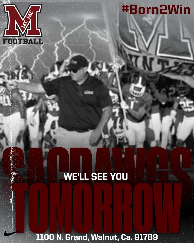 1 day left till kickoff!! We'll see you tomorrow!! #SACDAWGNATION #mountiestrong #mountiemuscle #MountieUp #AIE #Born2Win