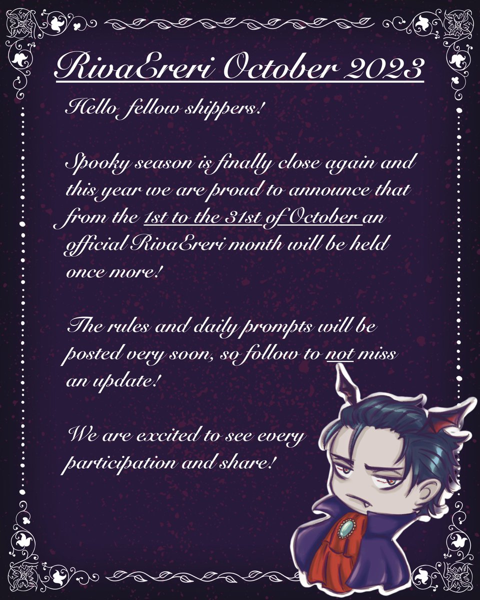 RivaEreri_Week's tweet photo. The long wait is finally over!❤️💚
#RivaEreriOctober23 https://t.co/A6fZzvl1uQ
