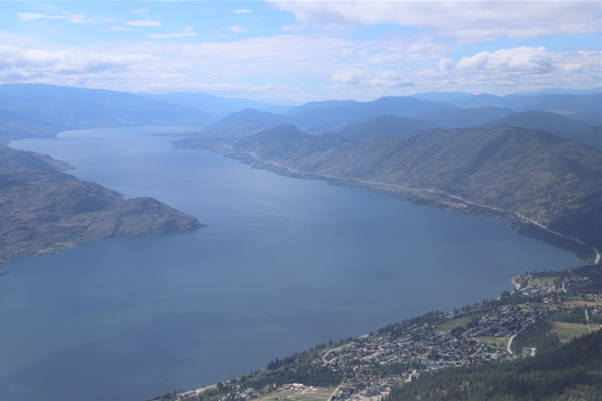 Photo from the Field: Our team caught some amazing views of Okanagan Lake during their helicopter flight for a #geohazard assessment flyover above Kelowna, British Columbia.