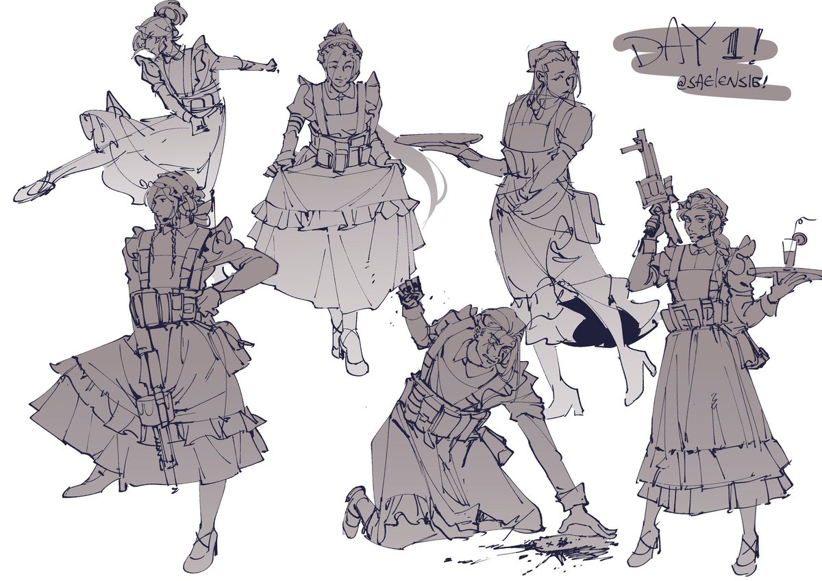 sketch practice day1! #ValorantArt