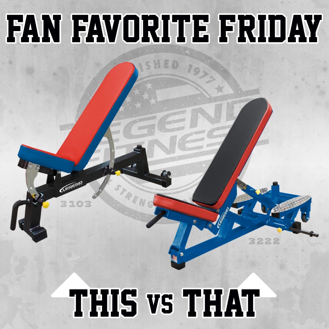 Legend_Fitness's tweet image. TGIF 🙌💪

Two of our top selling utility style benches...how can we choose just one?! Let us know what your preference would be 🤔

#UtilityBench #CommercialGrade #GymGoals #Fitness #FitnessEquipment #StrengthEquipment #LegendFitnessUSA 🇺🇸