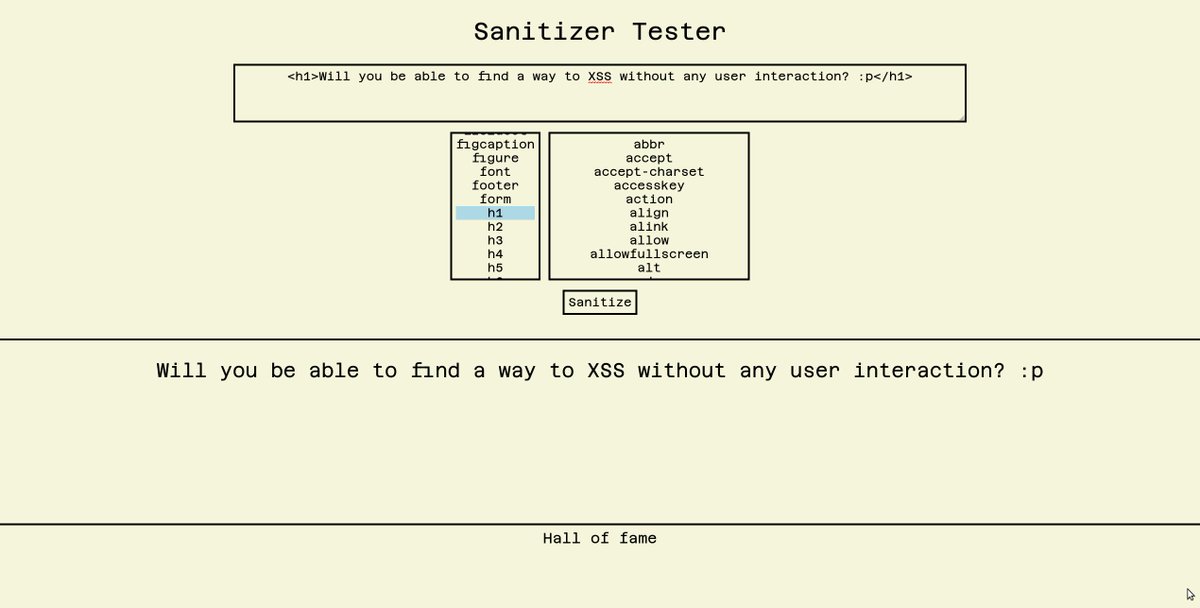 I wasn't knowing what to do yesterday night so, I decided to create an XSS challenge 🚩

There is nothing to win, I made it just for fun! If you want to try it out, click on the link below 👇

mizu.re/challenges/xss…

The final goal it to pop an alert without any interaction 🔥