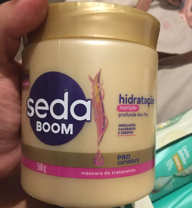 Mascara de Tratamento Seda Boom Hidratação Profunda dos Fios 500g