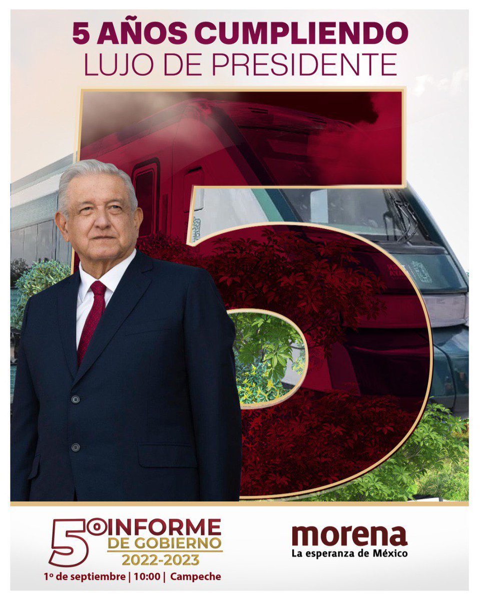 BenjaViverosOax's tweet photo. Nuestro presidente #LópezObrador llega a su 5º informe de gobierno cumpliendo su principal compromiso: Por el bien de todos primero los pobres. https://t.co/XRcPU4mHBg