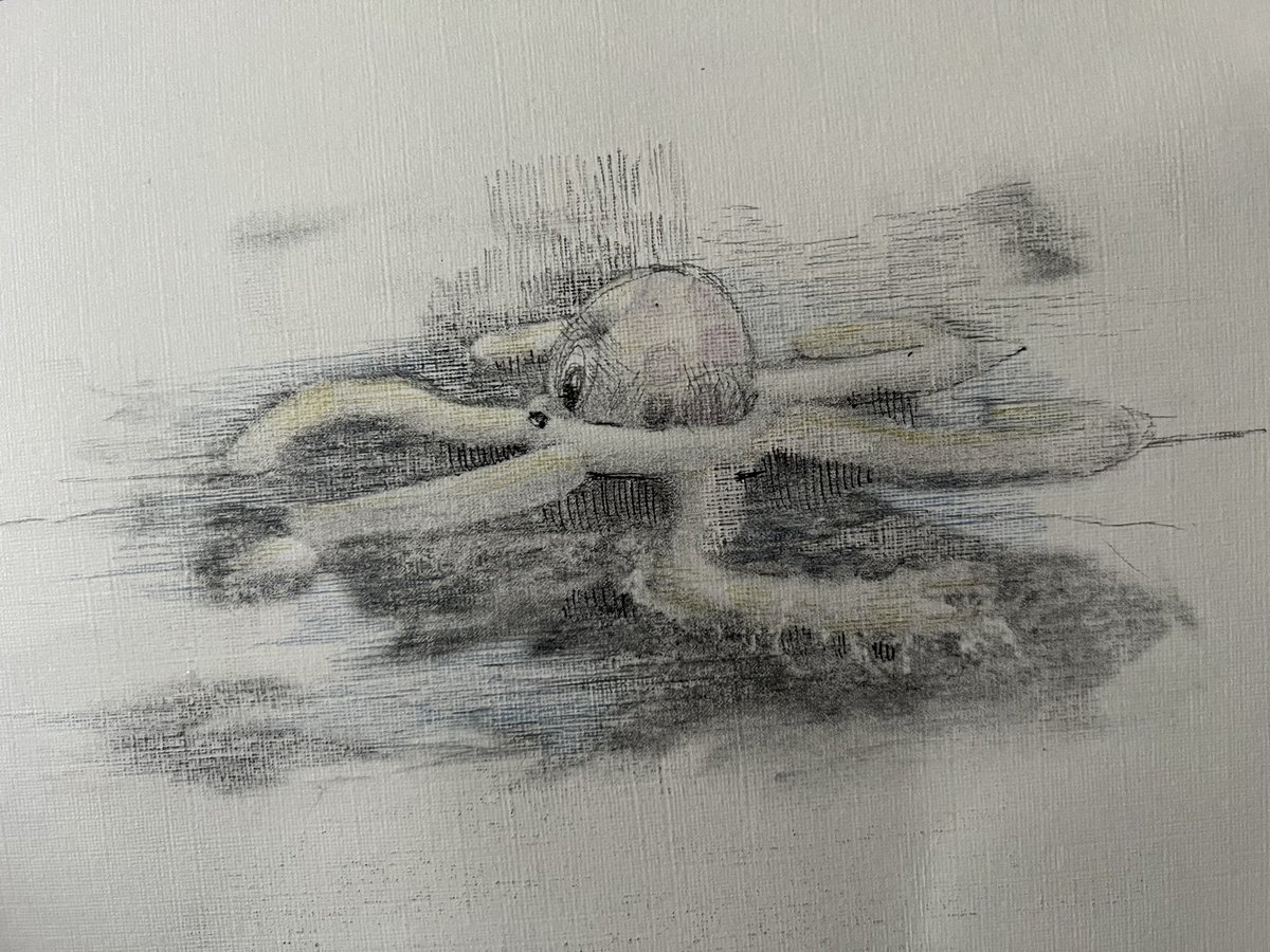 EileenTomarchio's tweet photo. So touched to receive this amazing original art by @be_hahn, which will pair with my prose poem in the inaugural issue of @EtteReview. Beth and @noramaynard have created something really special. Launches 9/23 (subs open same day)! ☺️❤️🐙 https://t.co/QEtYuSSd26