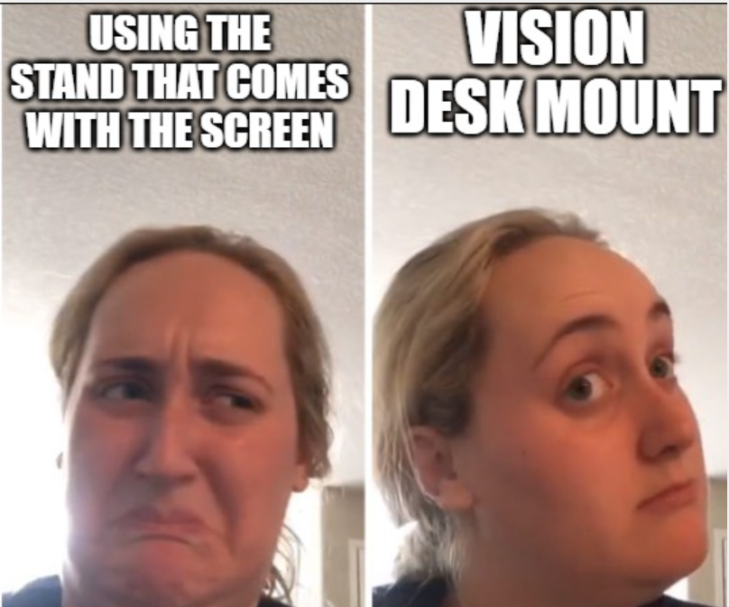 VisionAV's tweet photo. 😍We LOVE a Vision Desk Mount!😍

#avtweeps https://t.co/nb600d3UaM