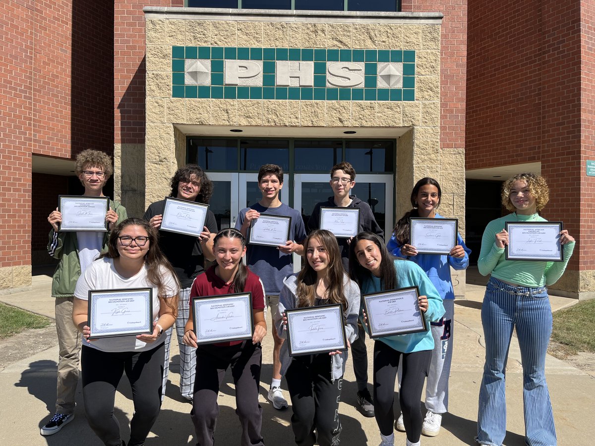 PHS proudly presents College Board National Recognition recipients. Students received recognition from the 2023 National Hispanic Recognition Program, National African American Recognition Program and National Indigenous Program based on their "excellent academic performance."