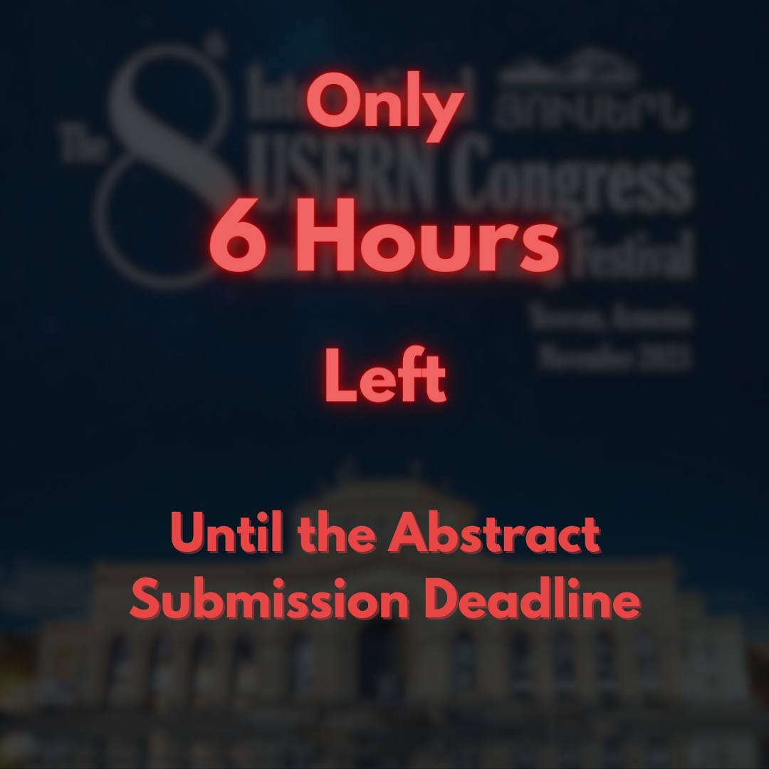 ⭕️ Only '6 hours' left until the deadline for abstract submission, the opportunity remains! ⭕️ 🔴 The abstract submission deadline will not be extended. 🟢 Click here to submit your abstract. (Link: docs.google.com/forms/d/e/1FAI…) 🔴 Abstract submission deadline: September 1st, 2023