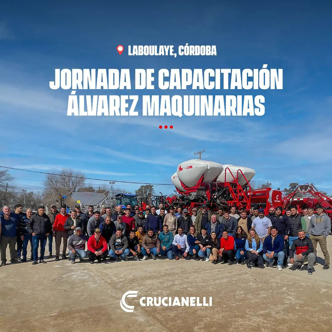 crucianelliok's tweet photo. 👉 Participamos de la capacitación a operarios que realizó Álvarez Maquinarias en 📍 Laboulaye, Córdoba, sobre tecnología Precision Planting y Leaf Agrotronics en modelos Gringa y Plantor.
@alvarezmaquinarias
#Capacitaciones #Gringa #Plantor
#PrecisionPlanting #LeafAgrotronics https://t.co/sCmh2IxYOB
